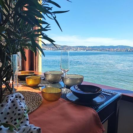 Mirador Do Mar, Encima De La Playa Lägenhet Moaña Exteriör bild