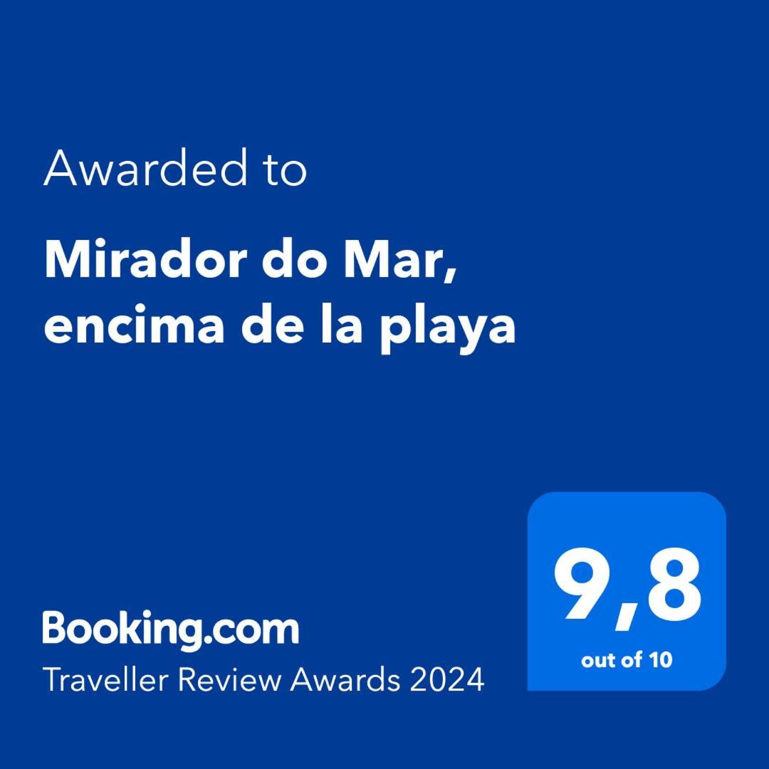 Mirador Do Mar, Encima De La Playa Lägenhet Moaña Exteriör bild