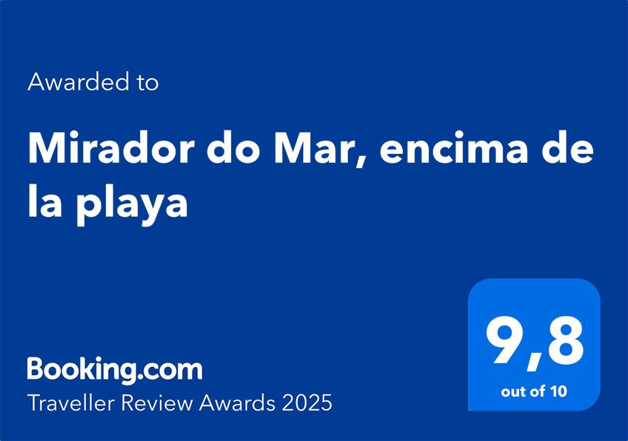Mirador Do Mar, Encima De La Playa Lägenhet Moaña Exteriör bild